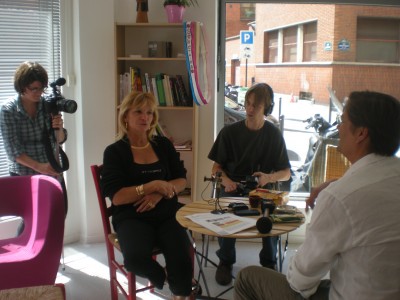 Tournage avec Micheline Guerdner